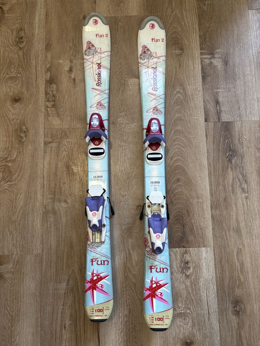 Rossignol Fun 2 Kids Downhill Skis 100cm