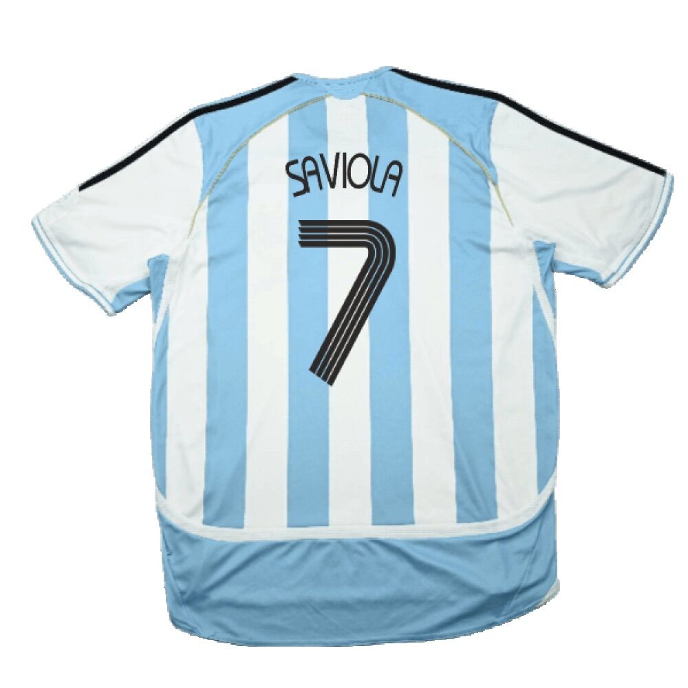 Saviola #7 | XL | Argentina 2006 Home Jersey