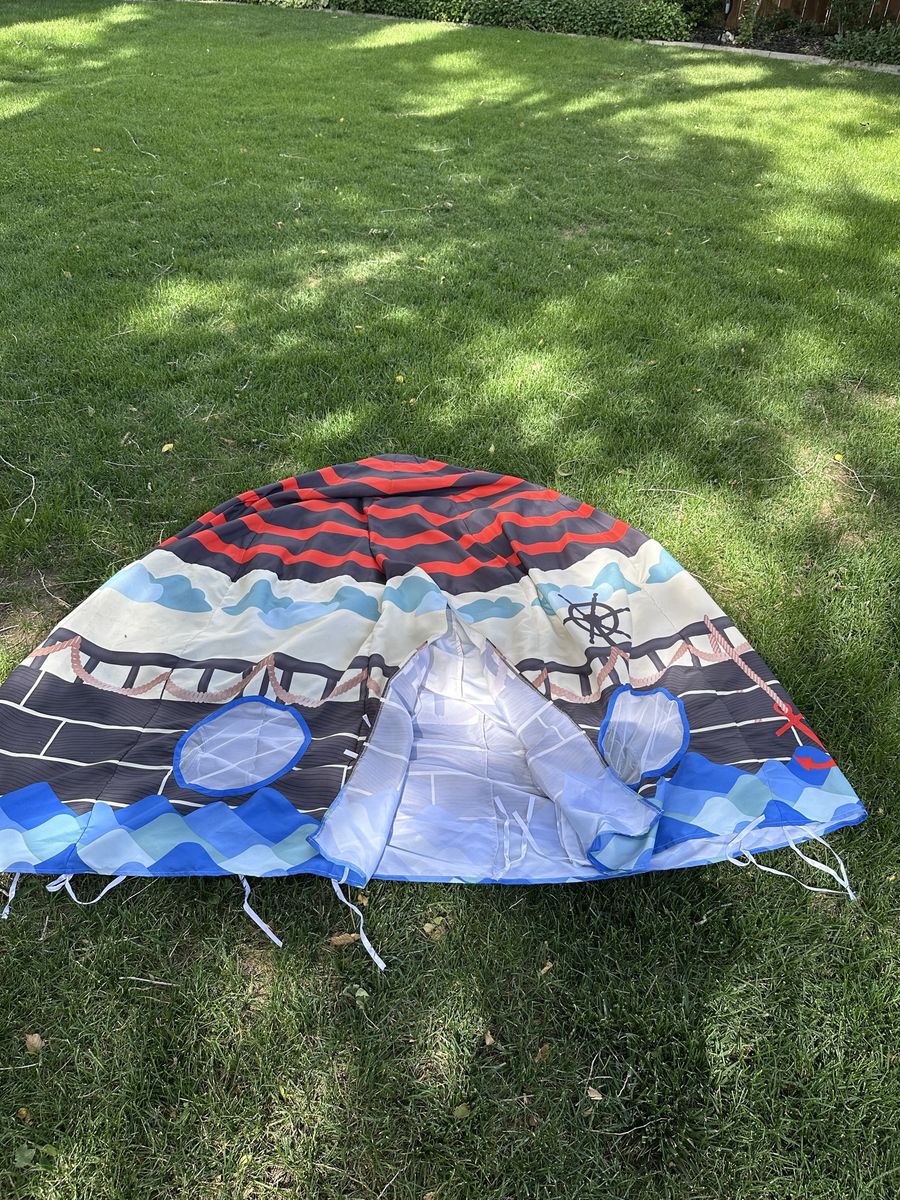Pacific Play Tents Pirate Ship Pop-Up Tent for Kids - Indoor/Outdoor Play Toy