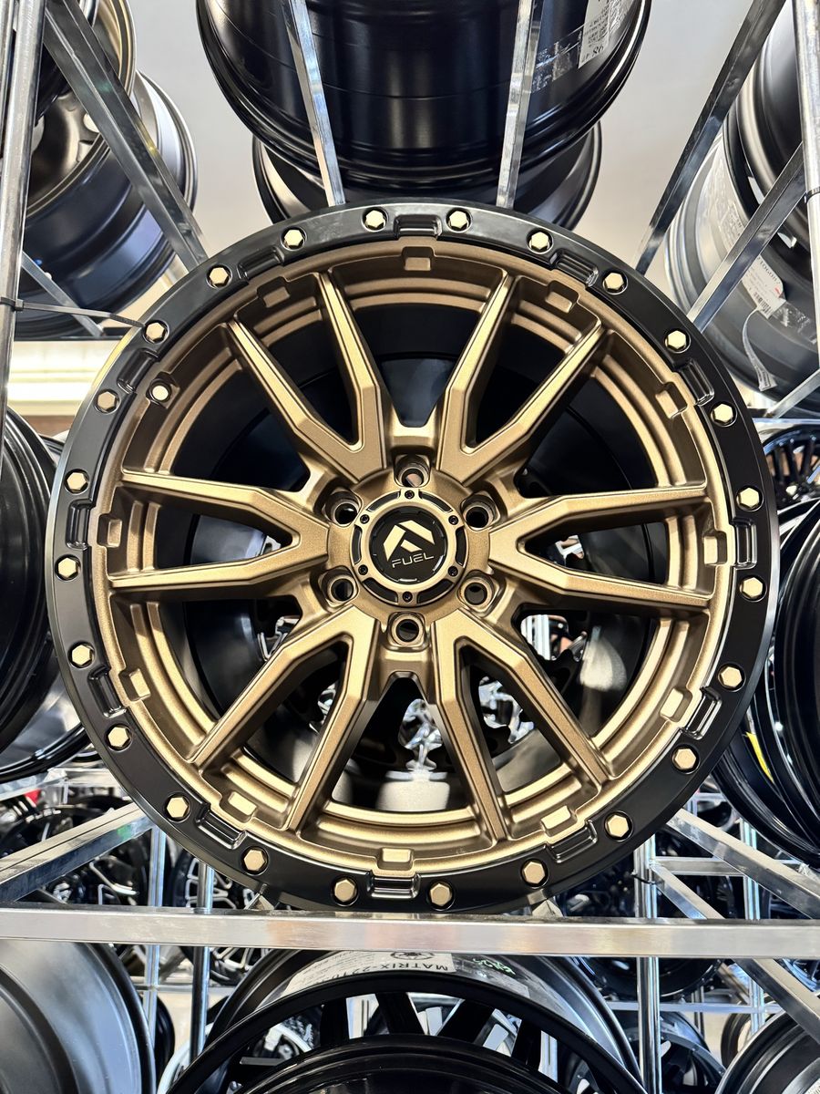 Fuel -Rebel  Matte bronze  and  Black Ring 20x9 Wheel. Brand new set of 4 wheels.