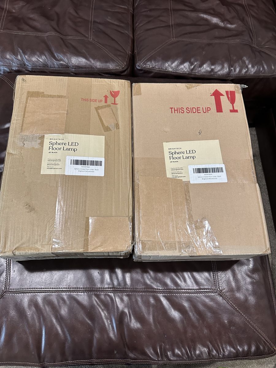 2 Brightech Sphere LED Floor Lamp