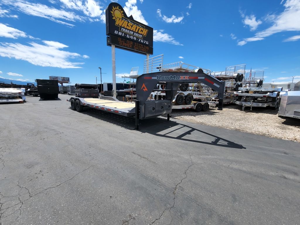 2026 RawMaxx 28' Gooseneck GTX Tilt 20K Equipment