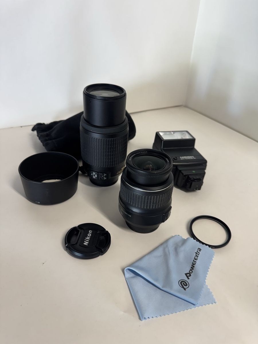 Two Nikon Camera Lenses For Dx Style Camera