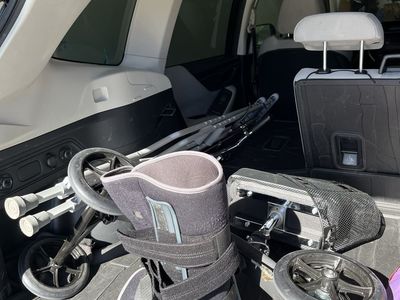 Free crutches, boot and scooter