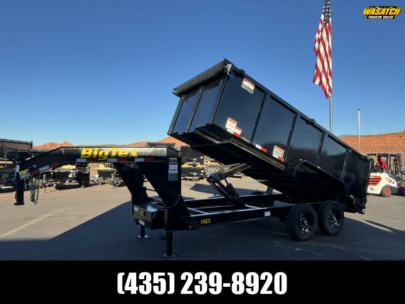 Big Tex Trailers 7X16 15.9K 14GX GN Dump Trailer