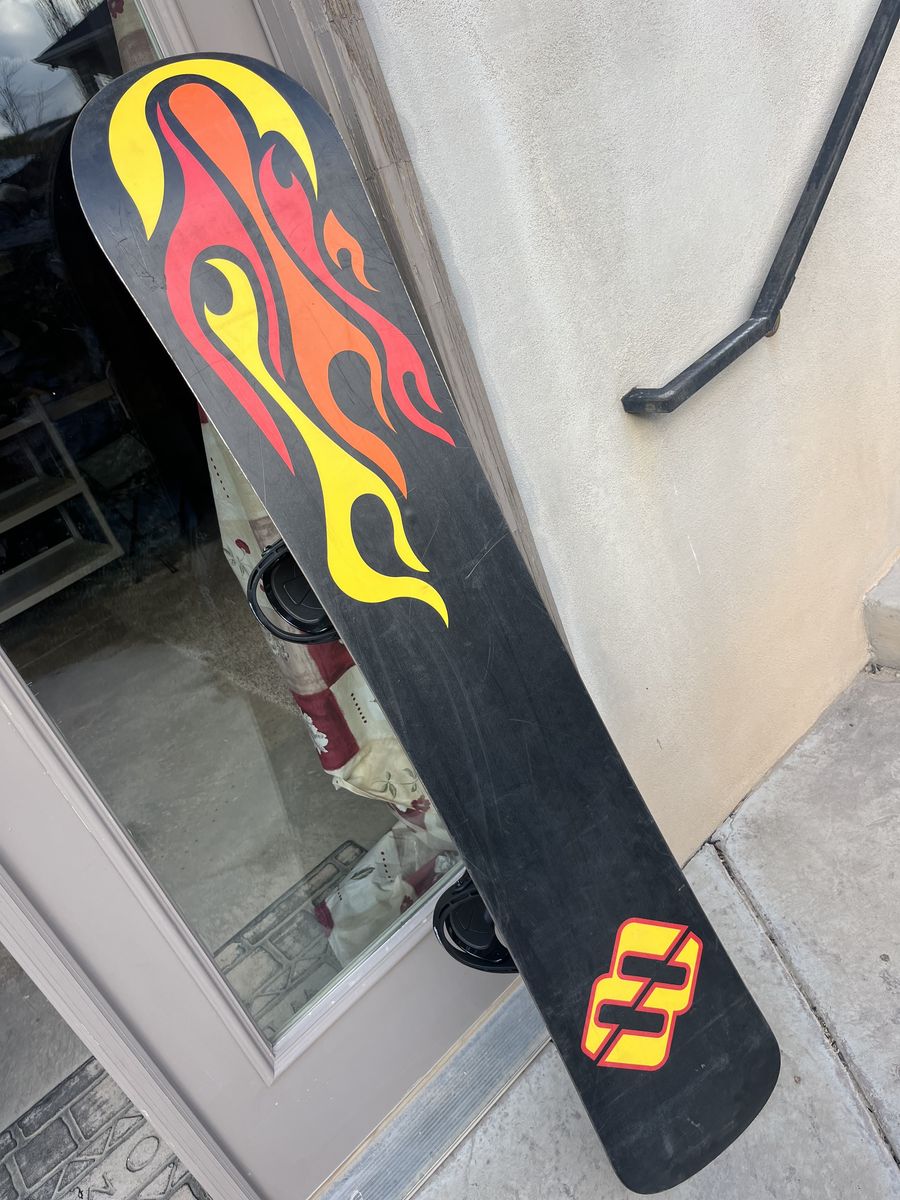 165 CM snowboard With New Bindings