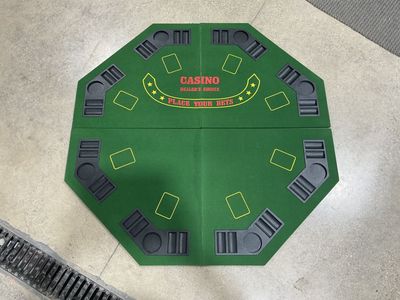 Poker table folding