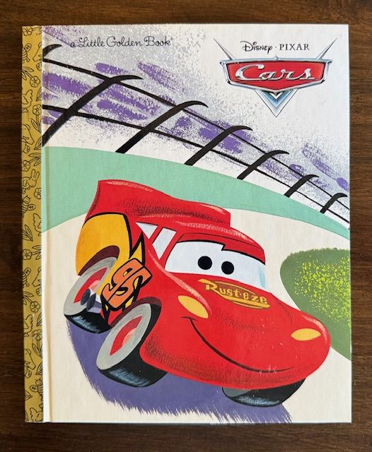Cars Lightning McQueen Disney Pixar Little Golden Book, NEW