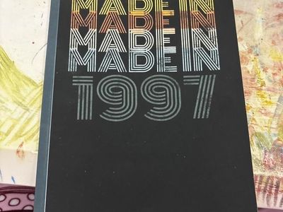 Made In 1997 Dotted Journal - Black A5 Notebook