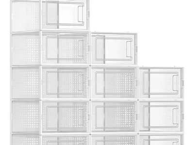 24-Pack Stackable Shoe Organizers
