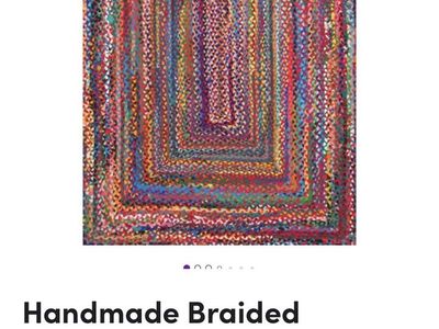 100% Cotton Braided Rug 7’6”x9’6”