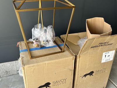 Brass Pendant Lanterns - Set of 2