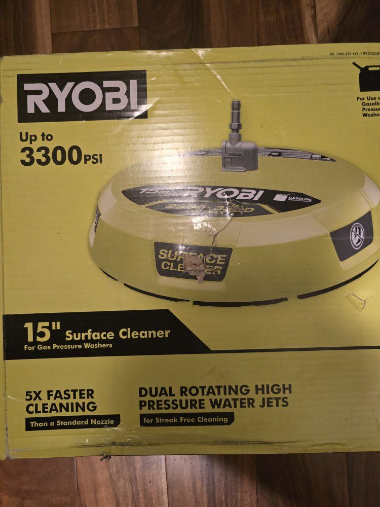Ryobi 15 in. 3300 PSI Gas Pressure Washer Surface Cleaner Attachment (RY31SC01)