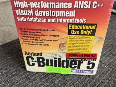 Borland C++Builder 5 Professional Educational CD-ROM Software Box