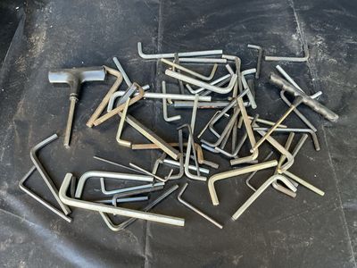 Assorted Hex Key/Allen Wrench Set - Various Sizes & Types, Home Improvement Tools