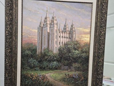 Limited edition, numbered Giclee Salt Lake Temple