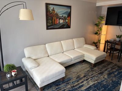 White U-Shaped Sectional