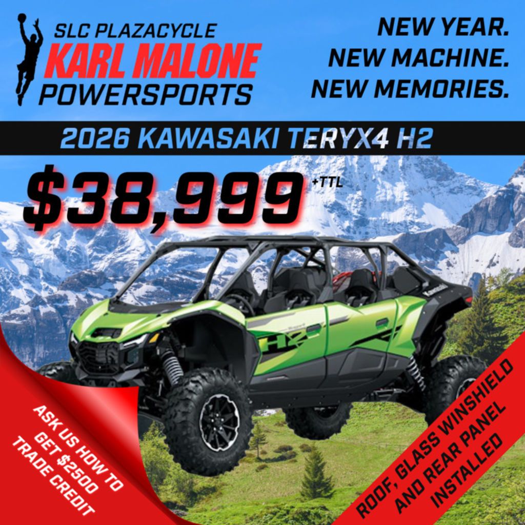 2026 Kawasaki TERYX 4 H2 Deluxe eS Lime Green - W0