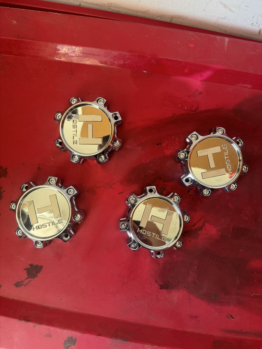 Hostile Boost Wheel Polished Center Caps New