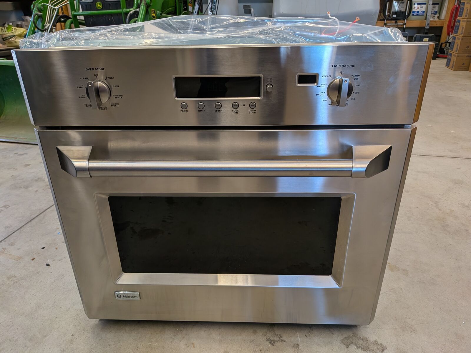 GE Monogram 30 Inch Single Wall Oven Stainless Steel