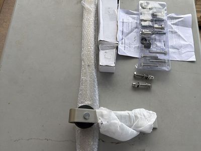 Sliding Barn Door Track Hardware Kit with Rollers and Screws