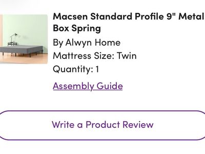 Standard Profile 9" Twin Metal Box Spring