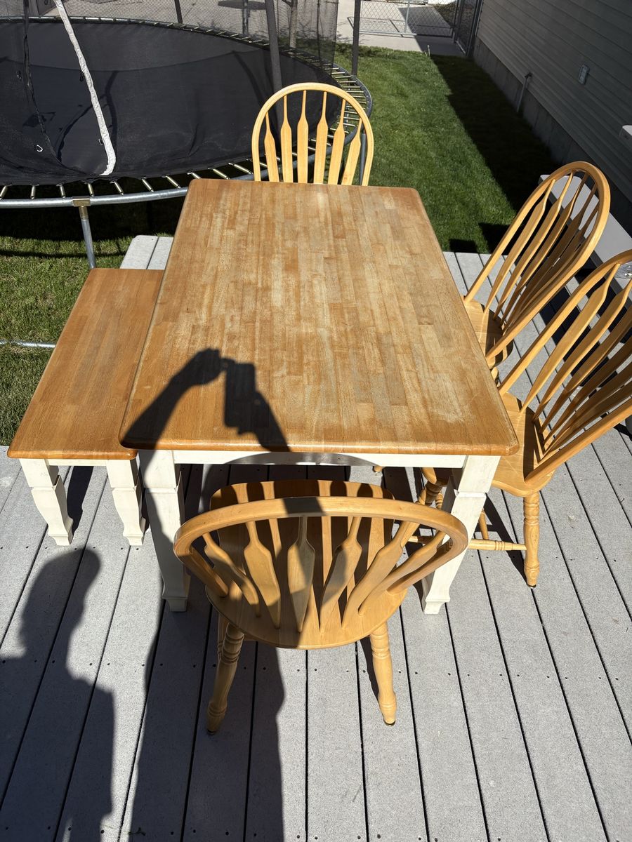 Dining table and chairs