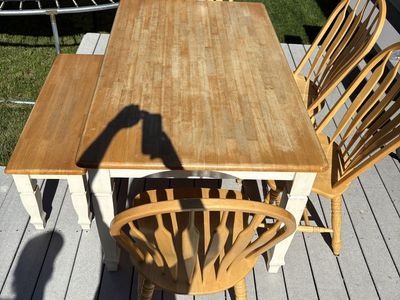 Dining table and chairs