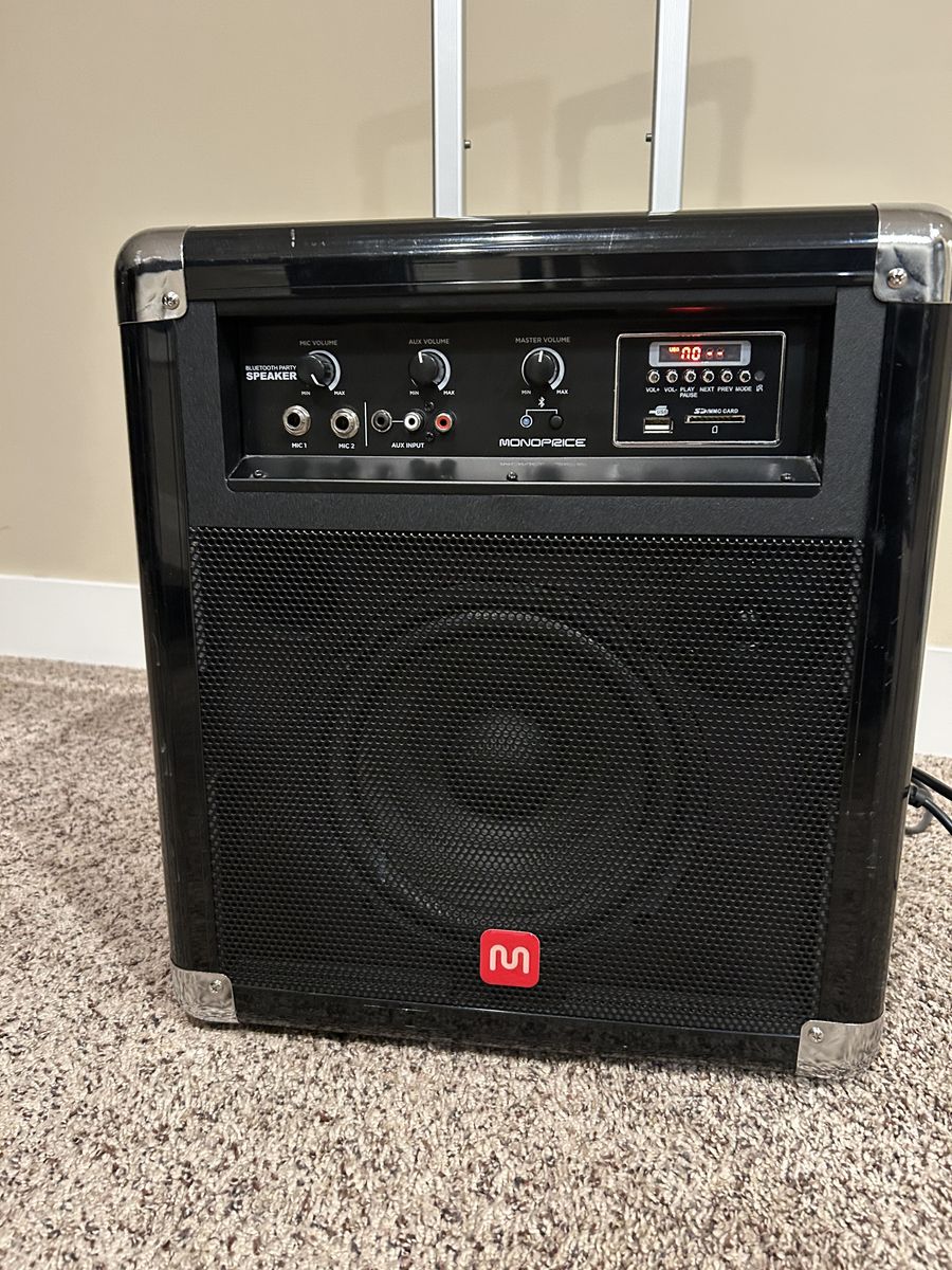 Monoprice Portable Bluetooth Party Speaker w/ Microphone