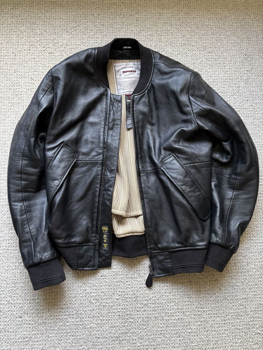 Premium SPIDI Italian Leather Motorcycle Jacket (Medium/Large, 300 OBO)