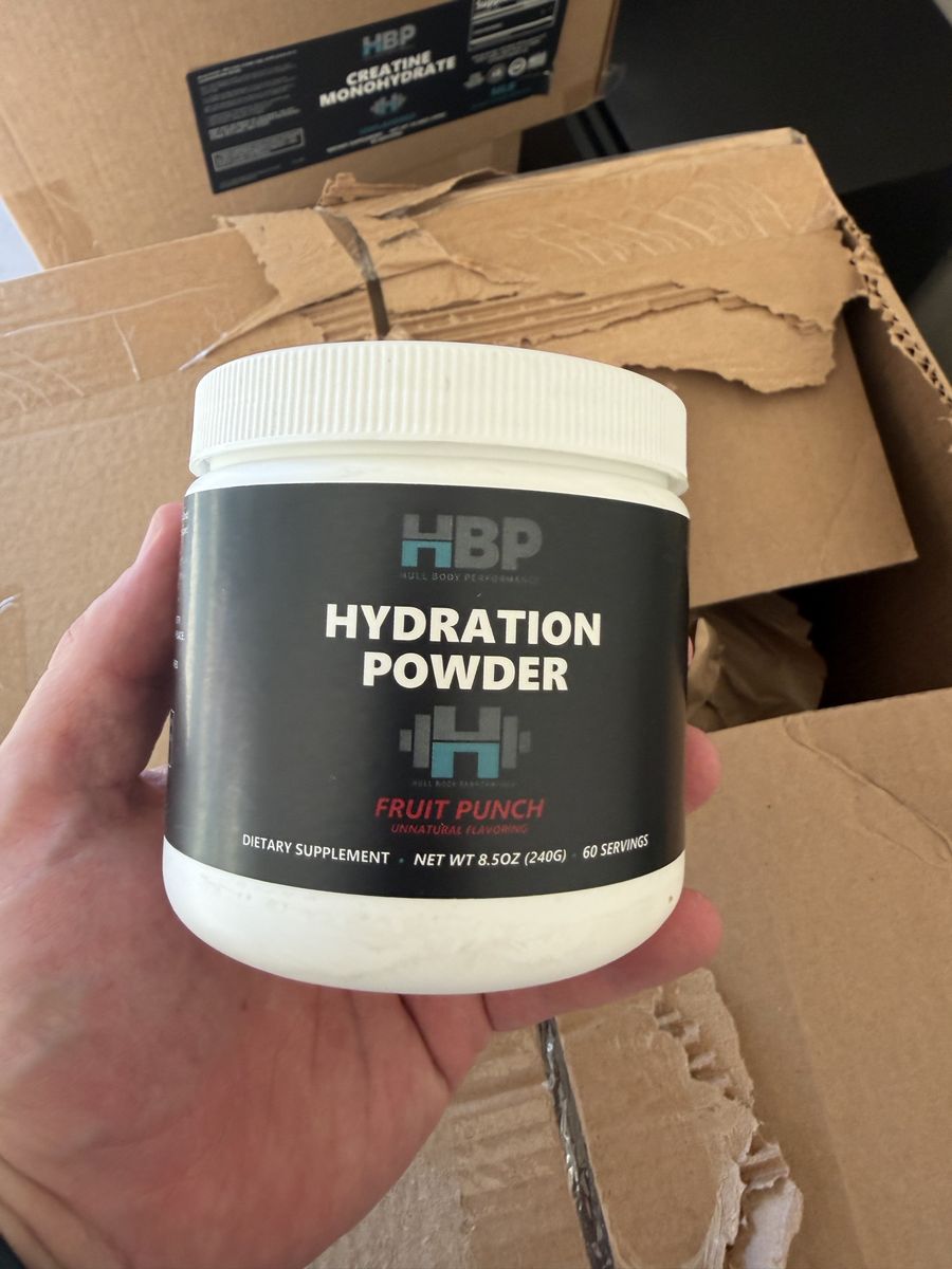 HBP Hydration Powder Fruit Punch 8.5oz (240g) - 60 Servings Dietary Supplement (200 units)