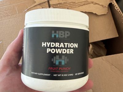 HBP Hydration Powder Fruit Punch 8.5oz (240g) - 60 Servings Dietary Supplement (200 units)