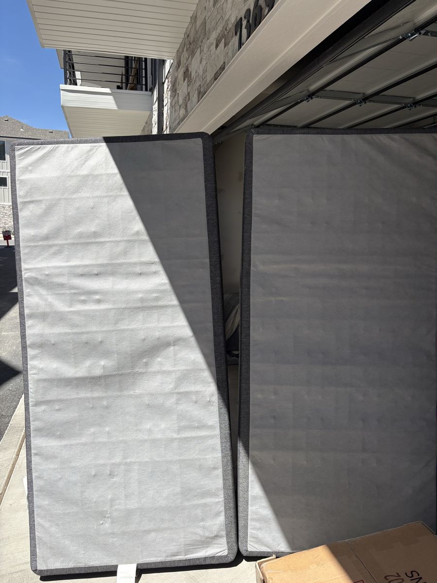 King size box spring and king size adjustable bed frame