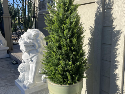 New in box Artificial Topiary Tree 2-Set