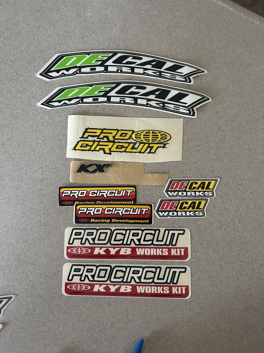 Pro Circuit Decal Works Dirt Bike Stickers