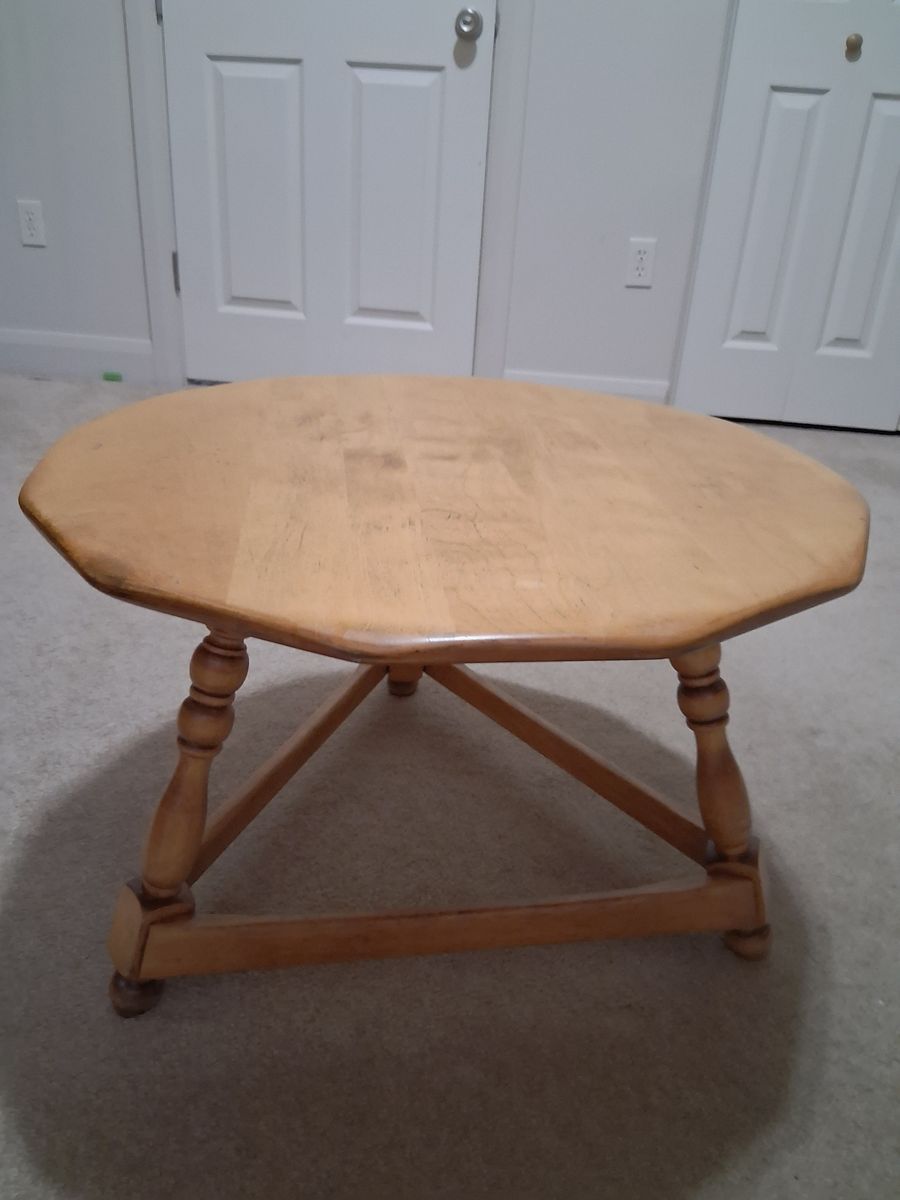 Hand Carved Wooden Coffee Table