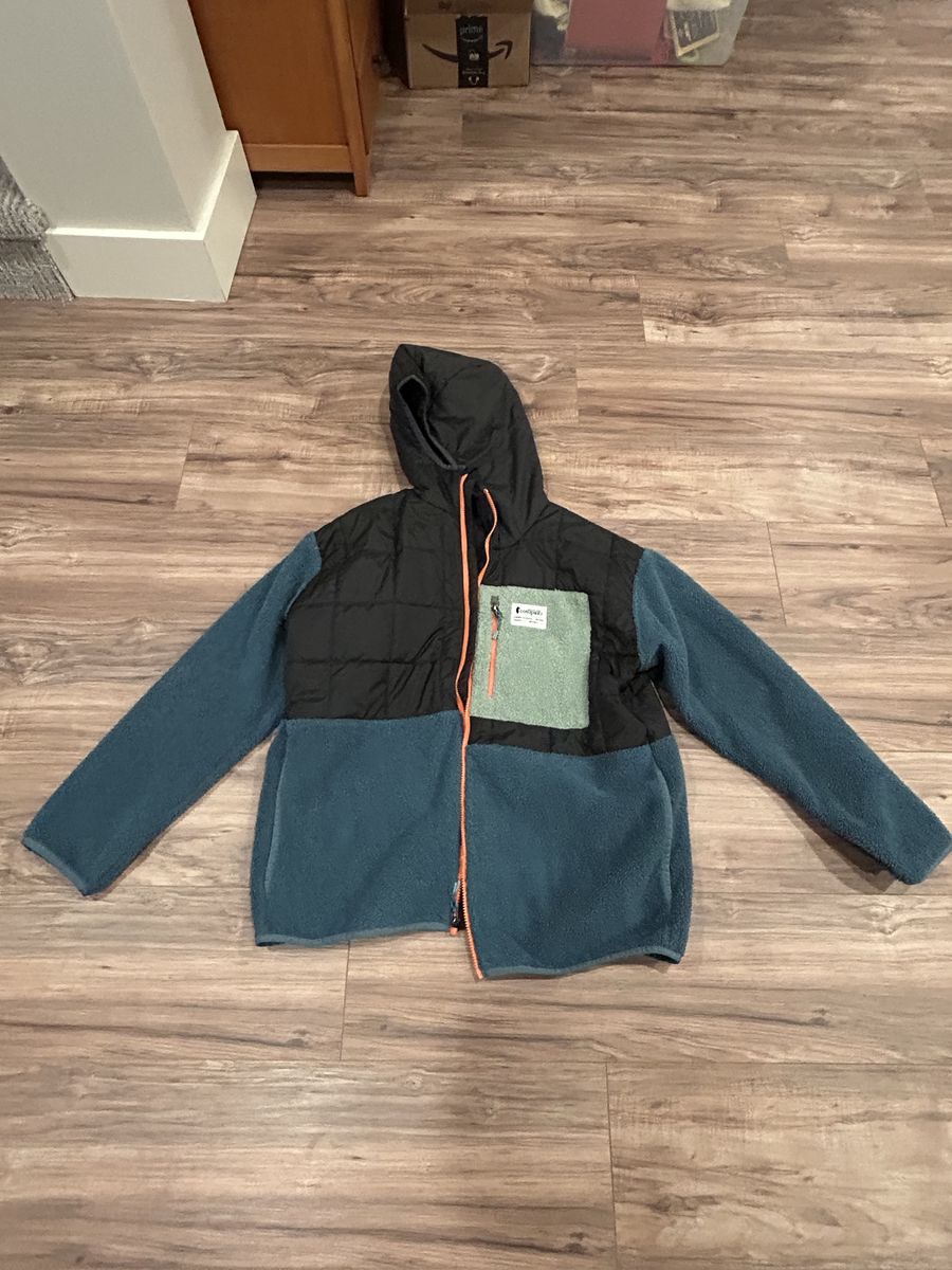 Cotopaxi Full-Zip Hooded Fleece Jacket Multi-Color Size Large