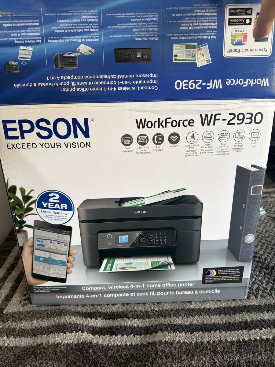 Epson WorkForce WF-2930 Wireless All-in-One Inkjet Printer