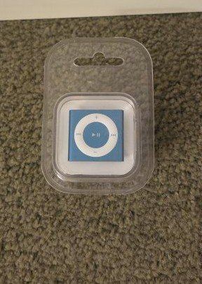 ipod shuffle A1373 blue 4th generation NIB new 2gb mp3 player apple electronic factory sealed