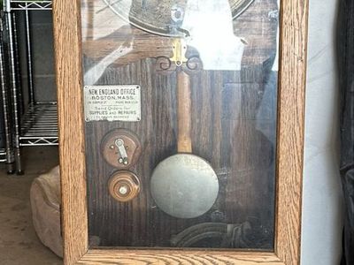 Antique International Time Recording Co. Oak Punch Clock