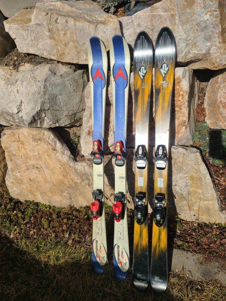 136-140cm skis, boots also