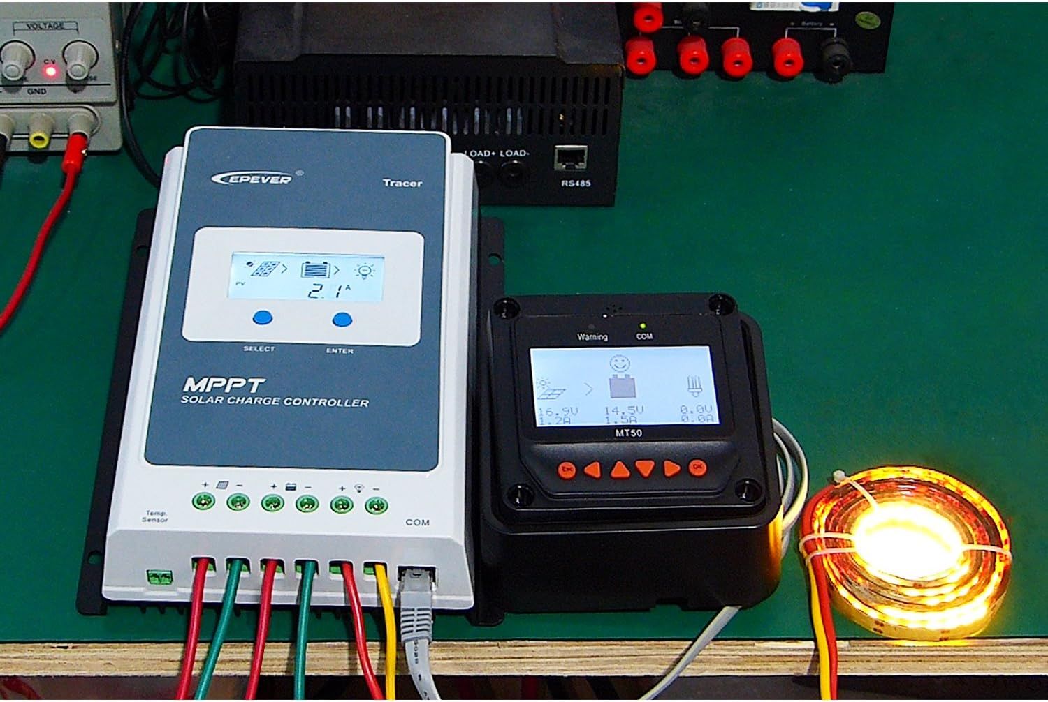 Epever MPPT Solar Controller +  MT50 remote meter