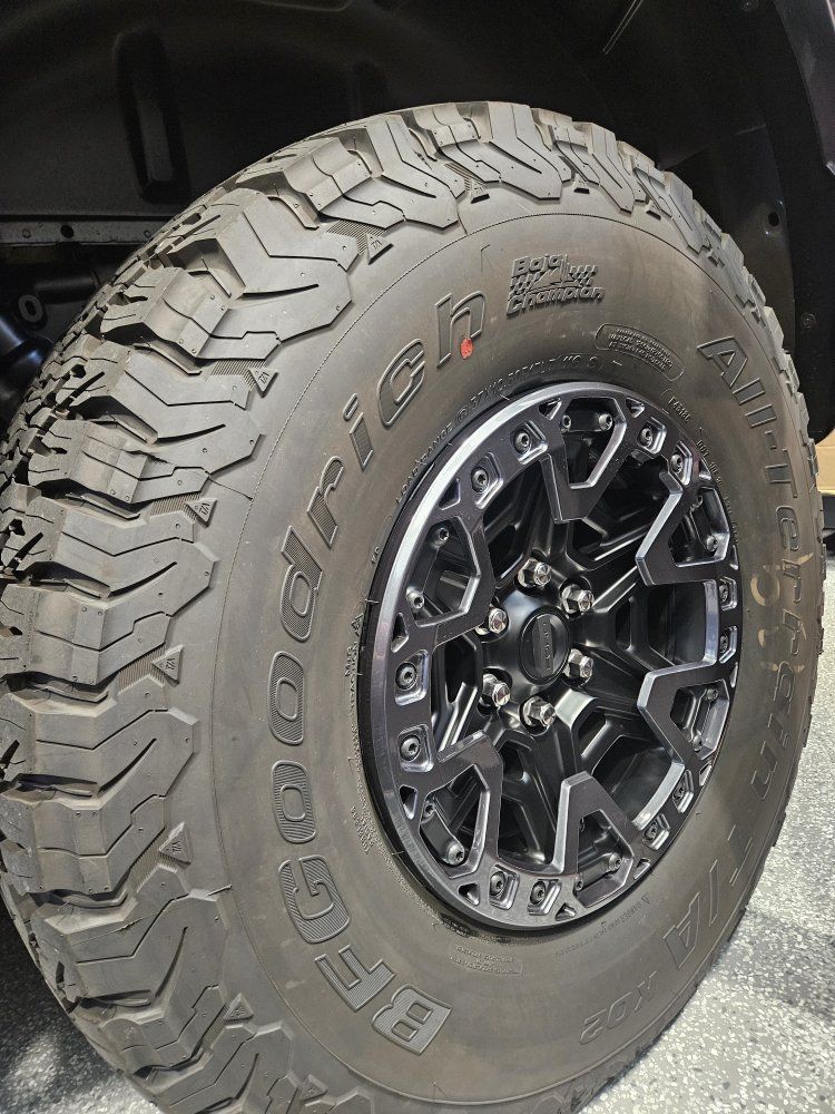 37x12.5 r17 BFGoodrich All-Terrain T/A KO2 Tires & OEM Ford Raptor R Wheels (Set of 4)