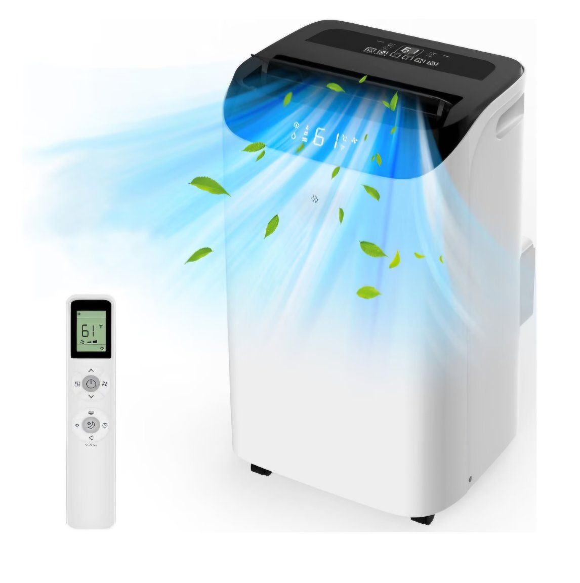 12000 BTU Portable Air Conditioners with Remote Control, 3-in-1 Free Standing Cooling AC Unit with Fan & Dehumidifier, Cools Roo