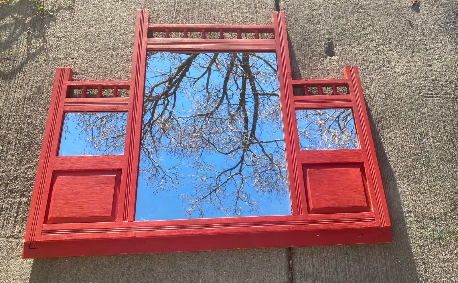 Repainted big Mirror Red