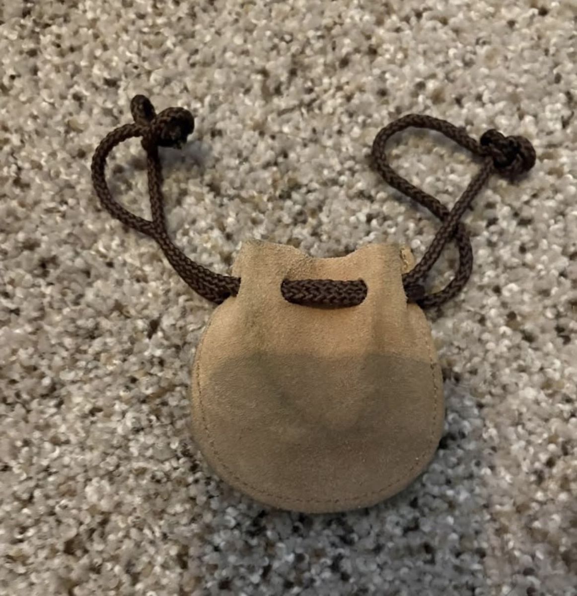 Miniature Wooden Dice Set with Suede Drawstring Pouch (4 Wooden Dice Included)
