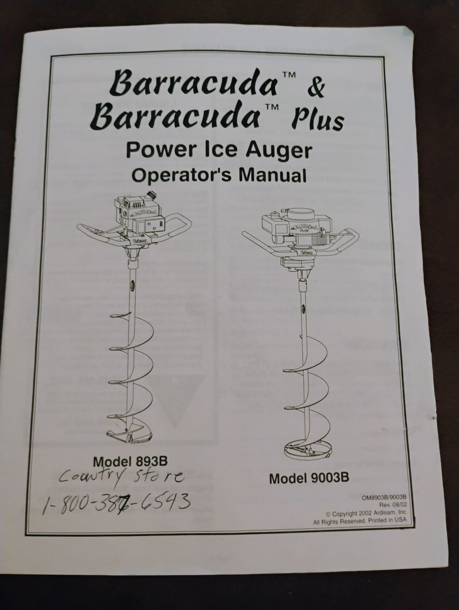 Barracuda Plus Power Ice Auger