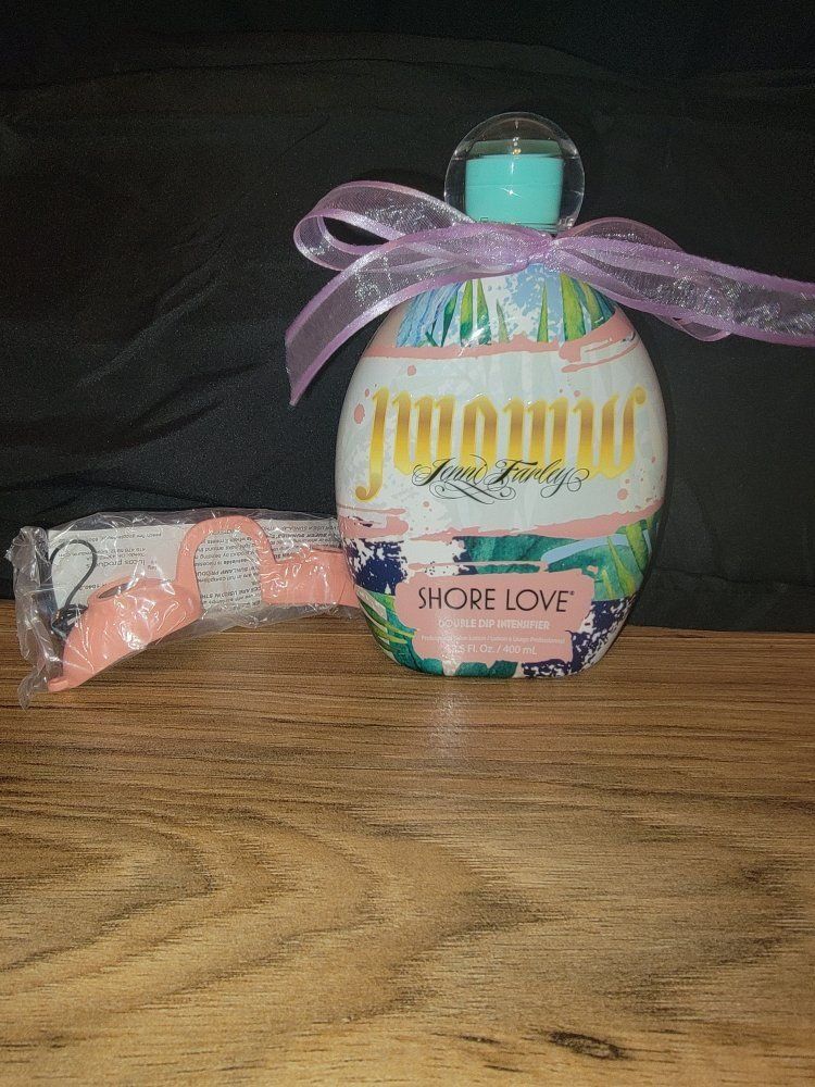 JWOWW Shore Love Double Dip Intensifier Tanning Lotion 13.5 oz with Goggles