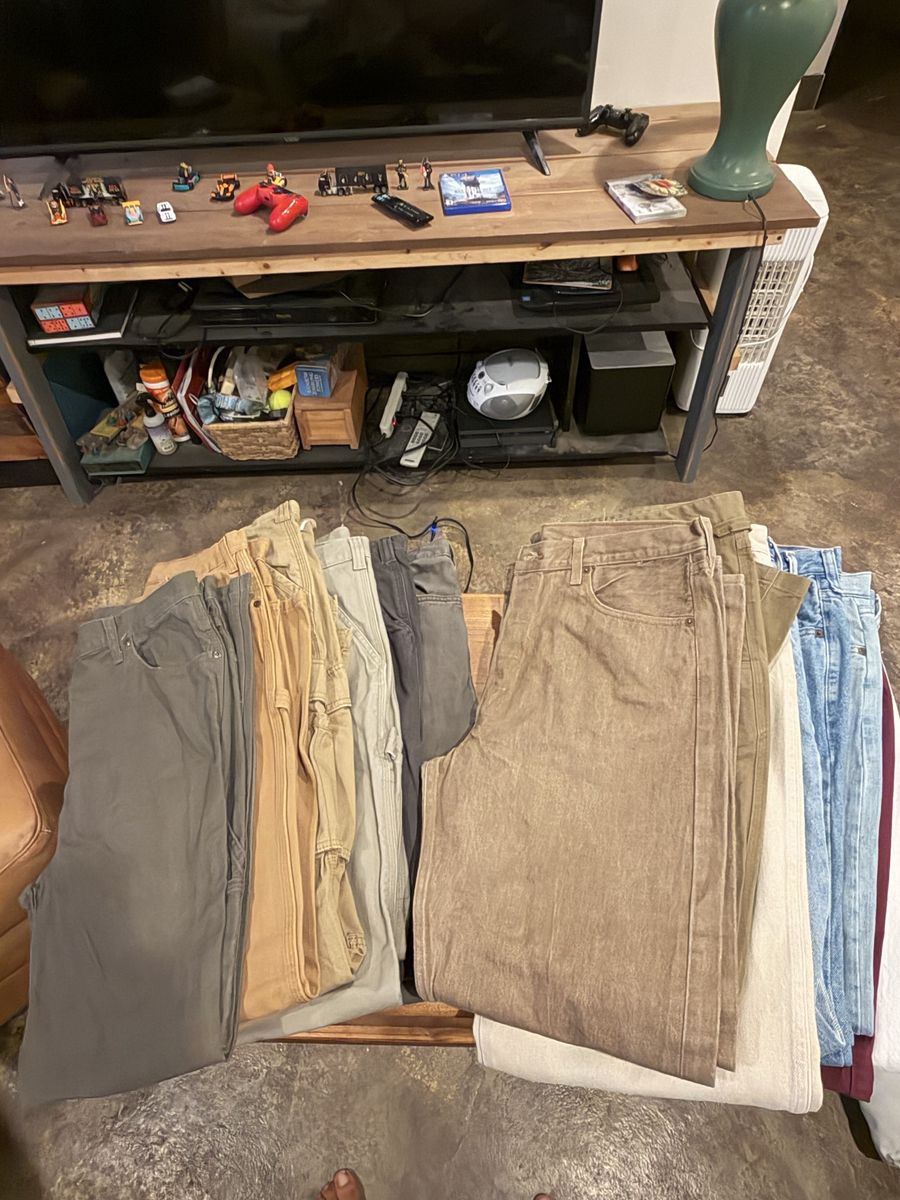 14 Men's Oversized Jeans & Work Pants (Carhartt, Dickies, Wrangler) W36-40 L30-33