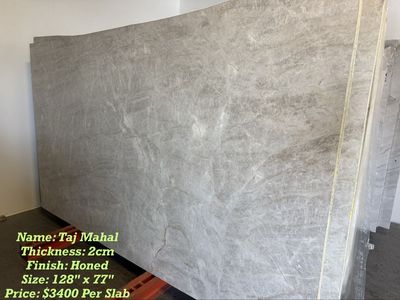 Premium Taj Mahal Quartzite Slabs – Below Retail Pricing